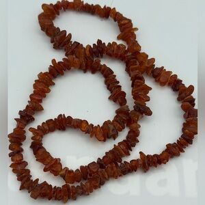 Vintage Genuine Raw Baltic Amber Nugget Strand 36”